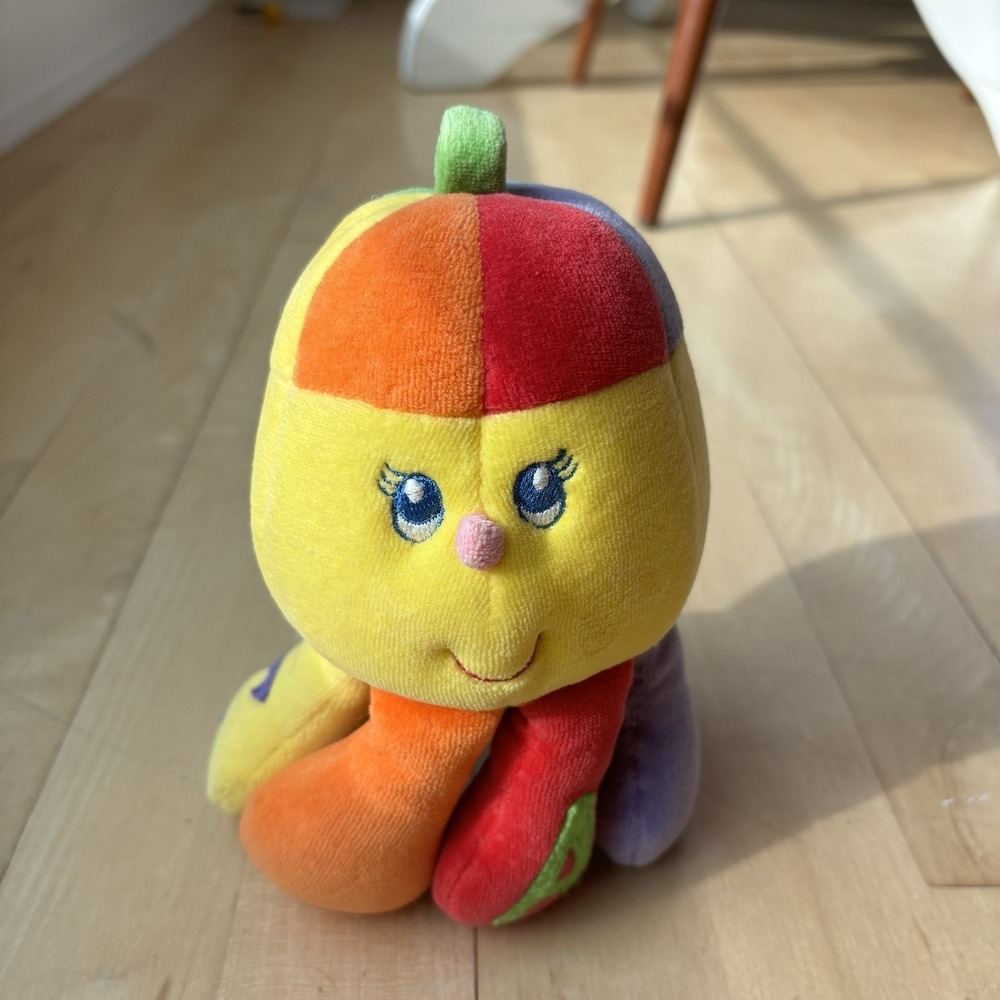 Baby Gund Octopus Rainbow Hector Plush Primary Color Vintage Y2K Rattle ABC Toy - Picture 6 of 8